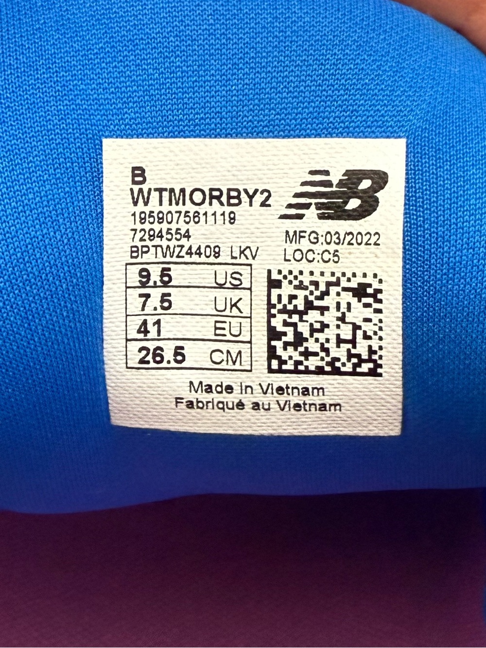 New Balance Fresh Foam More Trail v2 Running Shoes Blue WTMORBY2 Women's 9.5 - Picture 15 of 15